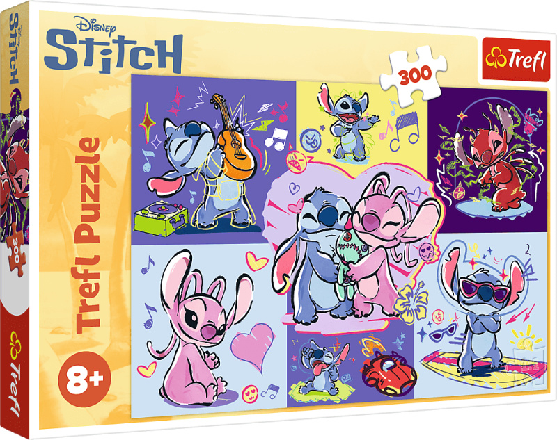 Puzzle 300 dílků – Disney Lilo & Stitch: Ztřeštěný Stitch