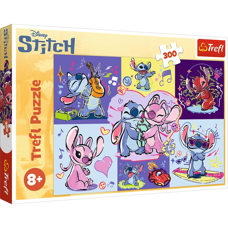 Puzzle 300 dílků – Disney Lilo & Stitch: Ztřeštěný Stitch