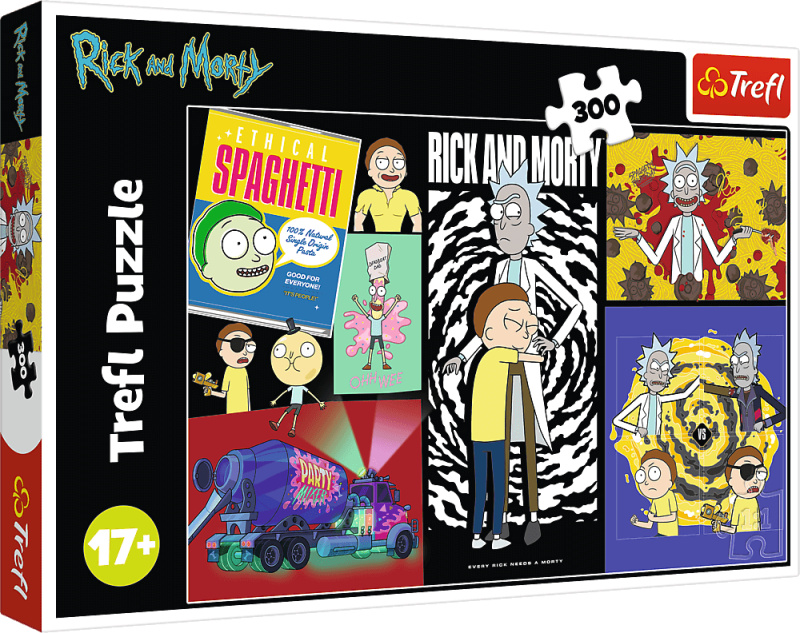 Puzzle Rick a Morty – Podivné místo v galaxii 300 dílků Trefl