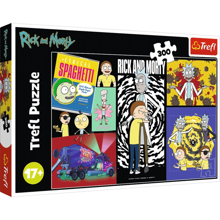 Puzzle Rick a Morty – Podivné místo v galaxii 300 dílků Trefl