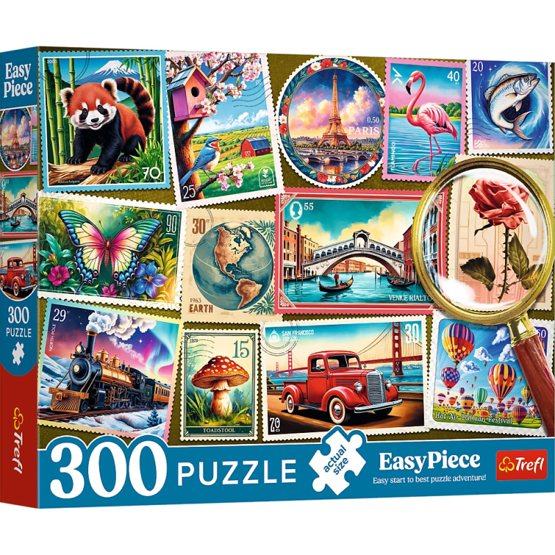 Puzzle Známky - 300 dílků