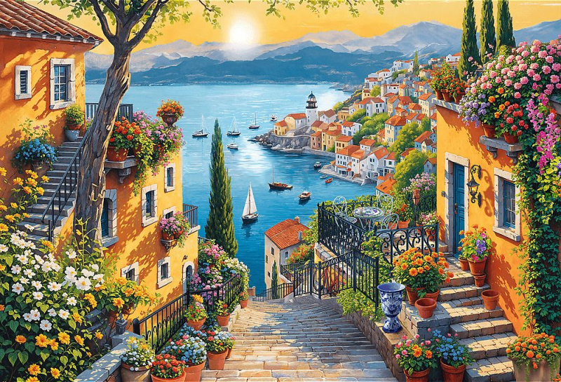 Puzzle 1500 dílků – Přímořský výhled TREFL