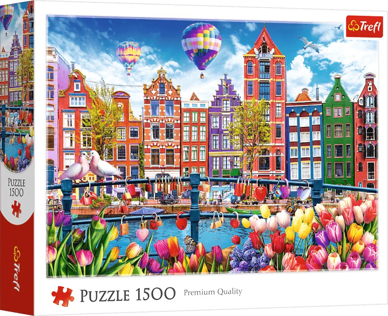 Puzzle Barevný Amsterdam 1500 dílků TREFL
