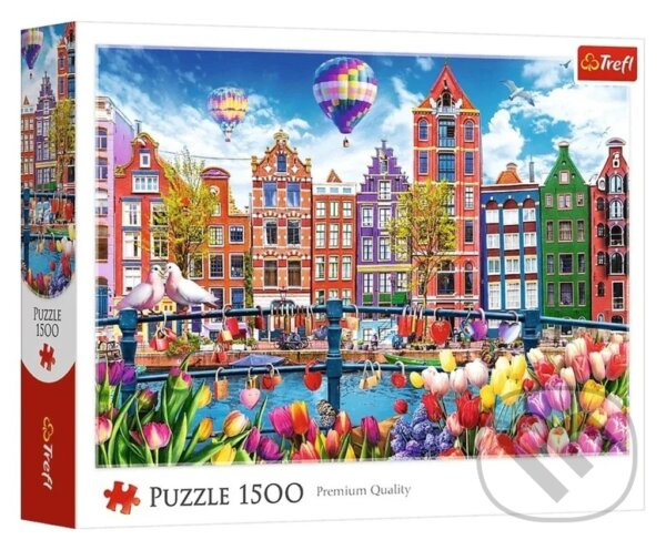 Puzzle Barevný Amsterdam 1500 dílků TREFL