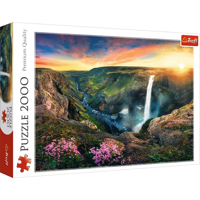 Trefl Vodopád Háifoss Island 2000 dílků