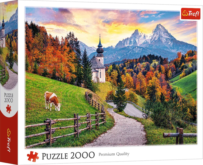Puzzle Podzim v Bavorských Alpách 2000 dílků