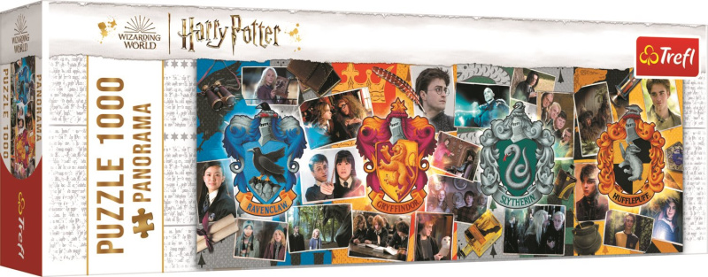TREFL Panoramatické Harry Potter: Čtyři bradavické koleje 1000 dílků