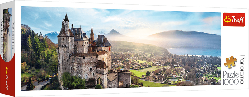 Puzzle 1000 prvků Panorama Menthon Castle Francie
