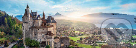 Puzzle 1000 prvků Panorama Menthon Castle Francie