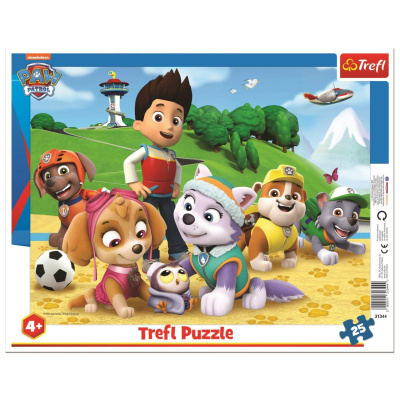 Trefl deskové Paw Patrol/Tlapková patrola na stopě 25 dílků