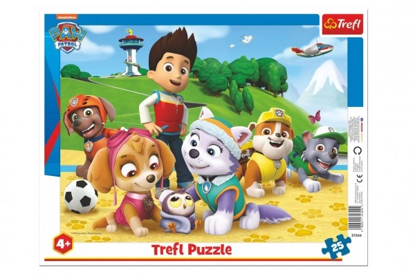 Trefl deskové Paw Patrol/Tlapková patrola na stopě 25 dílků