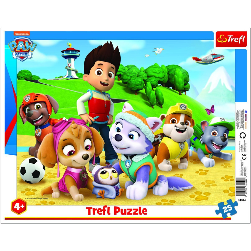 Trefl deskové Paw Patrol/Tlapková patrola na stopě 25 dílků