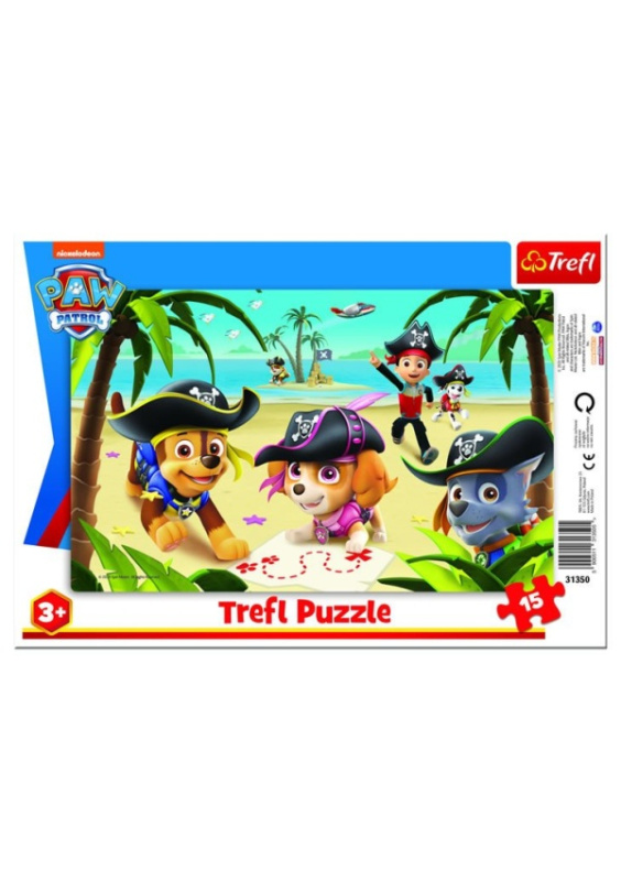 Trefl deskové Přátelé z Tlapkové patroly/Paw Patrol 33 x 23 cm 15 dílků