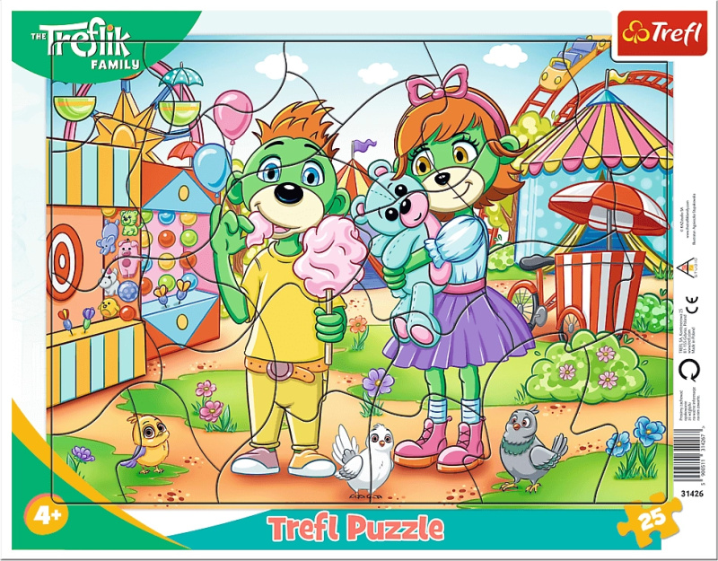 Trefl Treflíci v zábavním parku 25 dílků