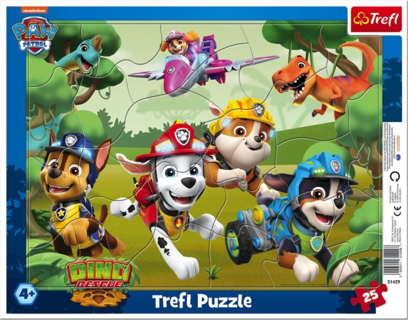 TREFL Puzzle Tlapková patrola: Úžasné psí triky 25 dílků
