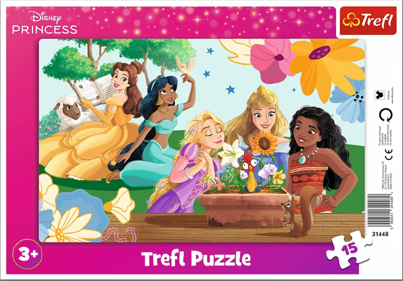 Trefl puzzle Disney Princess: Síla úsměvu 15 dílků