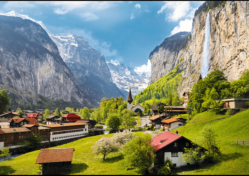 Trefl Lauterbrunnen Švýcarsko 33076 3000 dílků