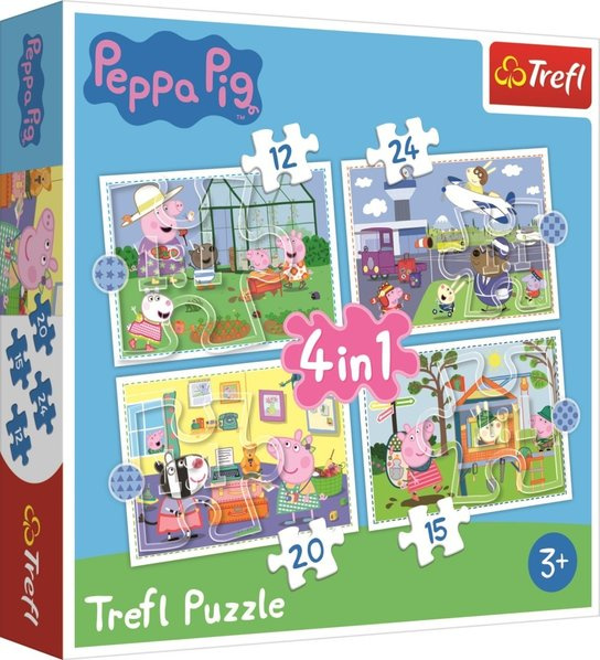 Trefl Vzpomínky na prázdniny 12 + 15 + 20 + 24 dílků