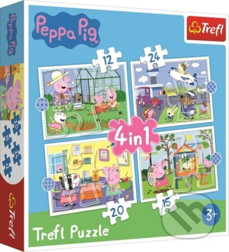 Trefl Vzpomínky na prázdniny 12 + 15 + 20 + 24 dílků