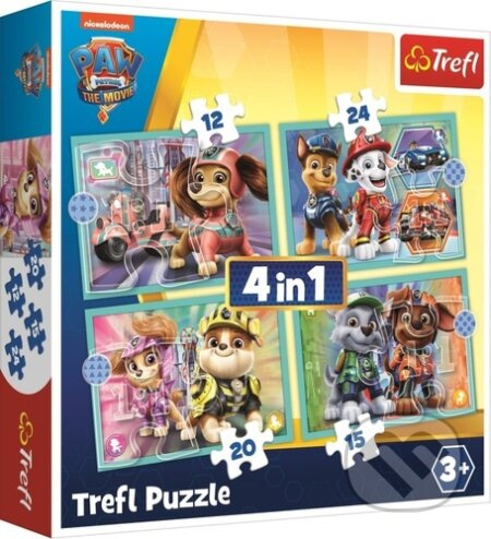Tlapková patrola ve filmu 4v1 - puzzle z kategorie Maxi dílky