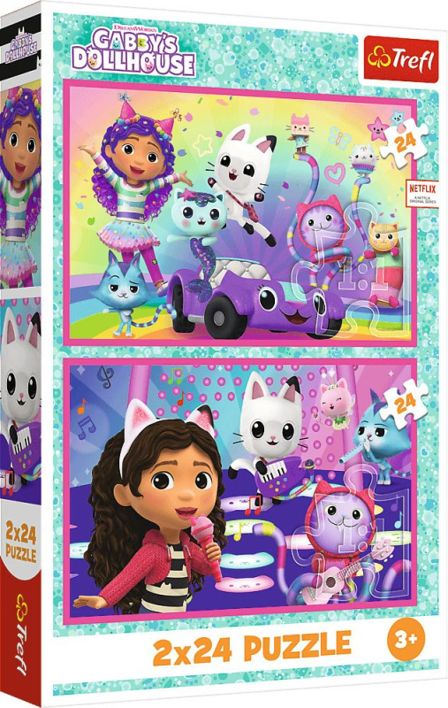 Puzzle z Gabby - Kocourkův domeček Trefl