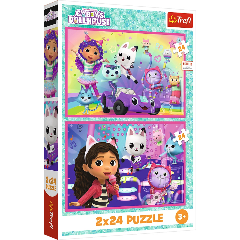 Puzzle z Gabby - Kocourkův domeček Trefl