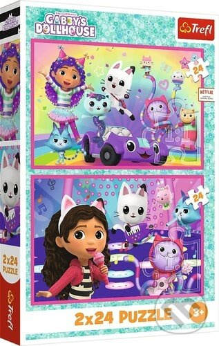 Puzzle z Gabby - Kocourkův domeček Trefl