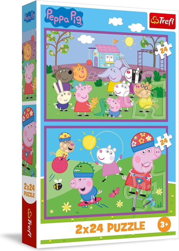 Puzzle Peppa Pig - Na hřišti