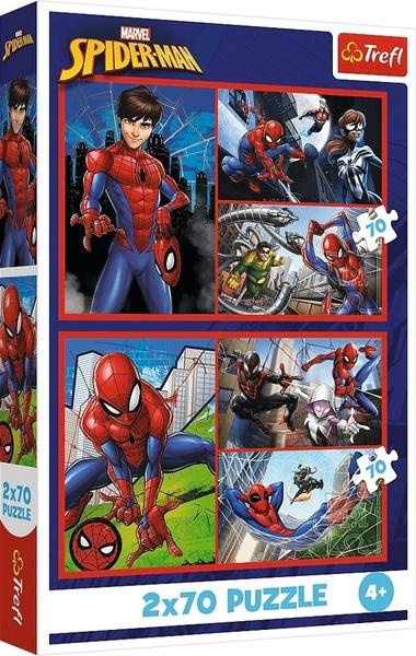 Puzzle 2x70 pavoučí příběhy Disney Marvel Spiderman