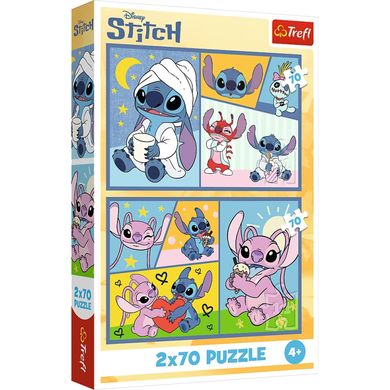 Puzzle 2x70 s Disney Lilo a Stitchem