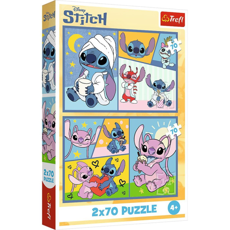 Puzzle 2x70 s Disney Lilo a Stitchem