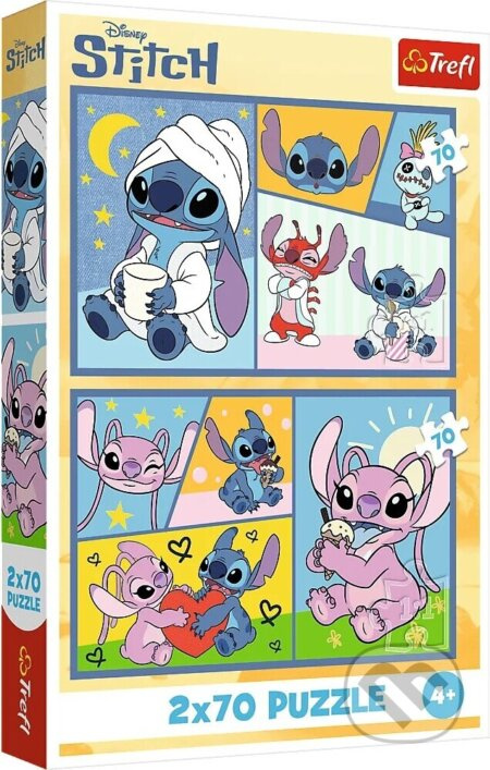 Puzzle 2x70 s Disney Lilo a Stitchem