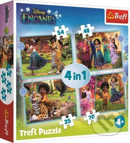 TREFL Puzzle Encanto 4v1 (35,48,54,70 dílků)