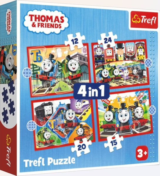 Trefl Mašinka Tomáš 4v1 12,15,20,24 dílků