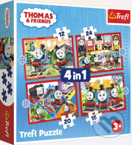 Trefl Mašinka Tomáš 4v1 12,15,20,24 dílků