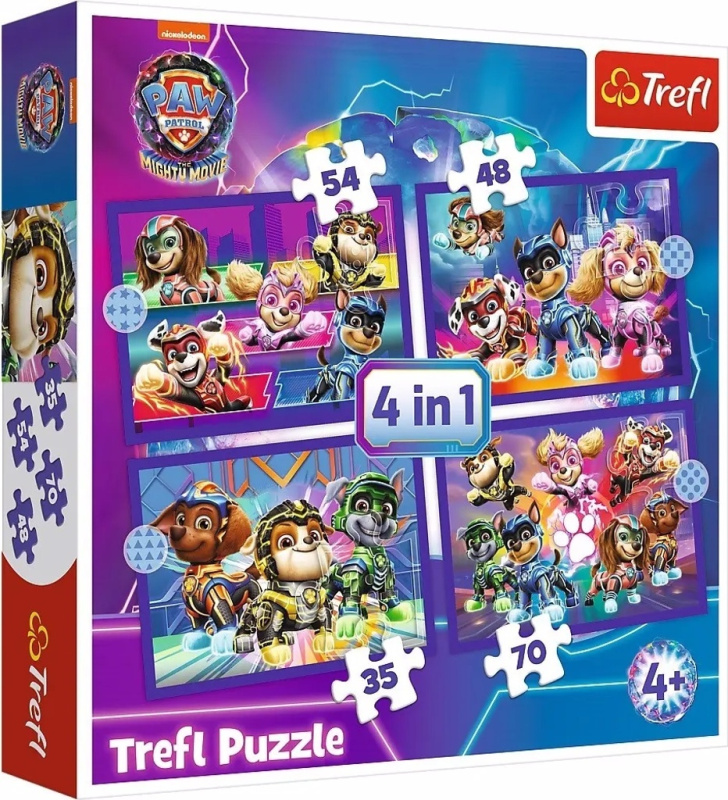 Puzzle 4v1 Psi Patrol Hrdinové Tlapková patrola