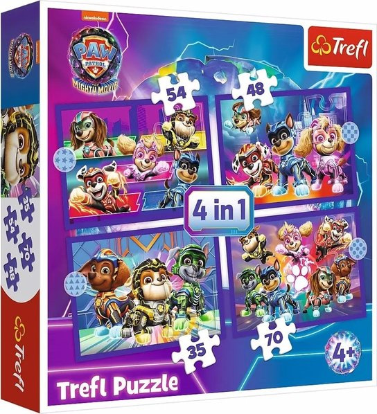 Puzzle 4v1 Psi Patrol Hrdinové Tlapková patrola