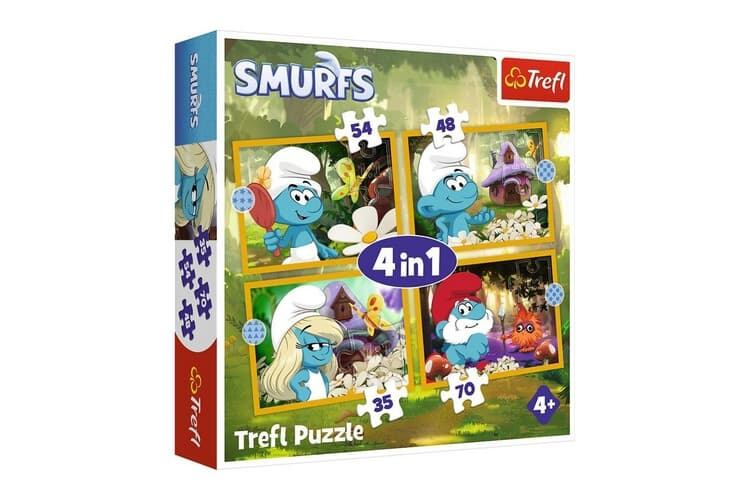 Puzzle Život ve Šmoulí vesnici