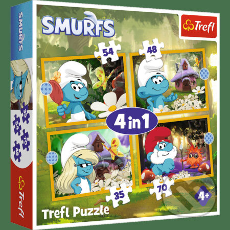 Puzzle Život ve Šmoulí vesnici