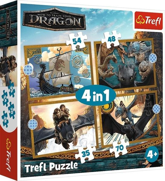 Puzzle Dračí dny - 4 v 1