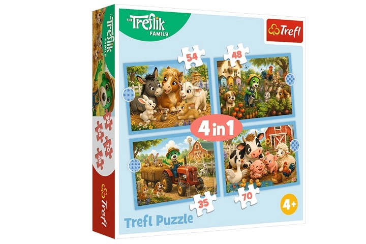 Puzzle 4v1 Rodinná procházka