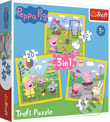 Trefl Prasátko Peppa 3v1 20,36,50 dílků