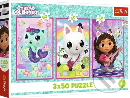 Puzzle 3x50 Gabbys Domeček