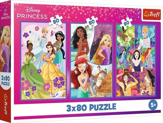 Trefl Přátelé princezny Disney Princess 3 x 80 dílků