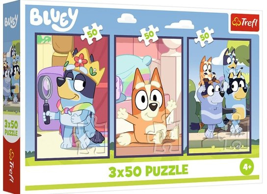 Puzzle 3x50 Rodina Bluey