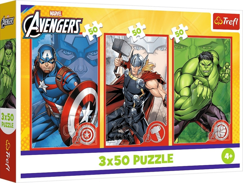 Puzzle 3x50 Disney Marvel Avengers