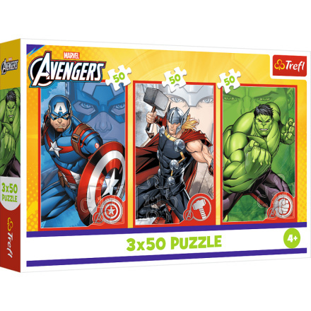 Puzzle 3x50 Disney Marvel Avengers