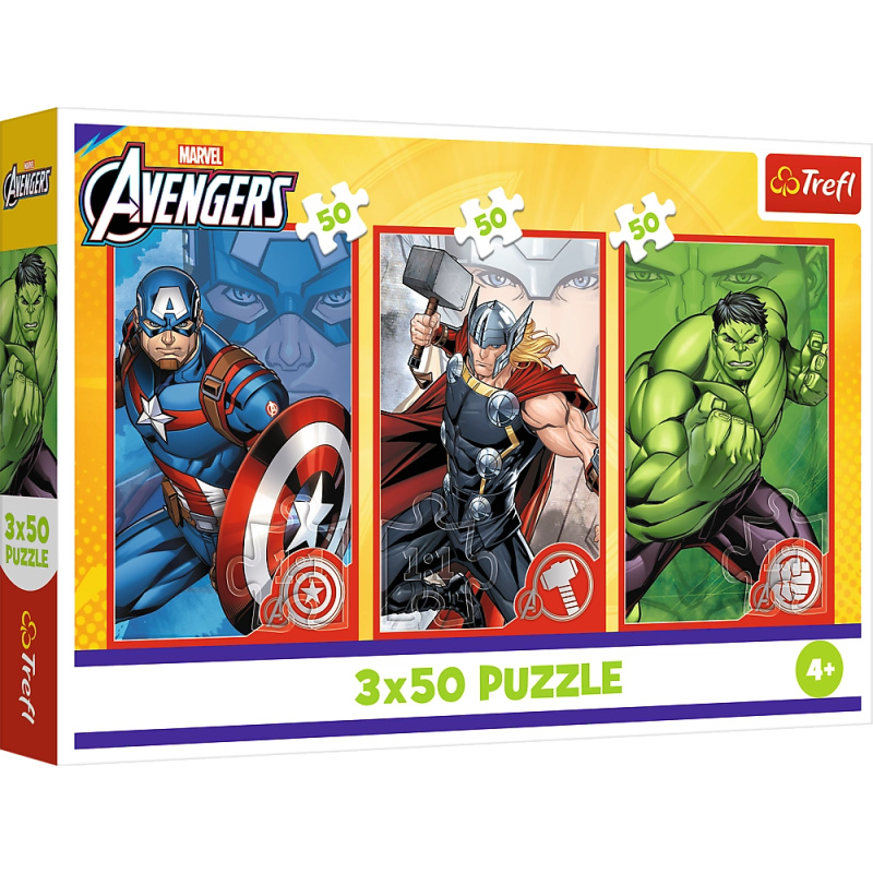 Puzzle 3x50 Disney Marvel Avengers