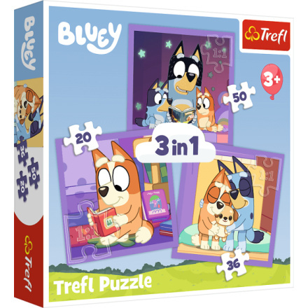Puzzle TREFL Seznamte se s Bluey 3v1