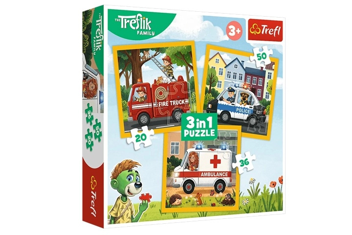 Dětské puzzle 3 v 1 Veselé úsměvy